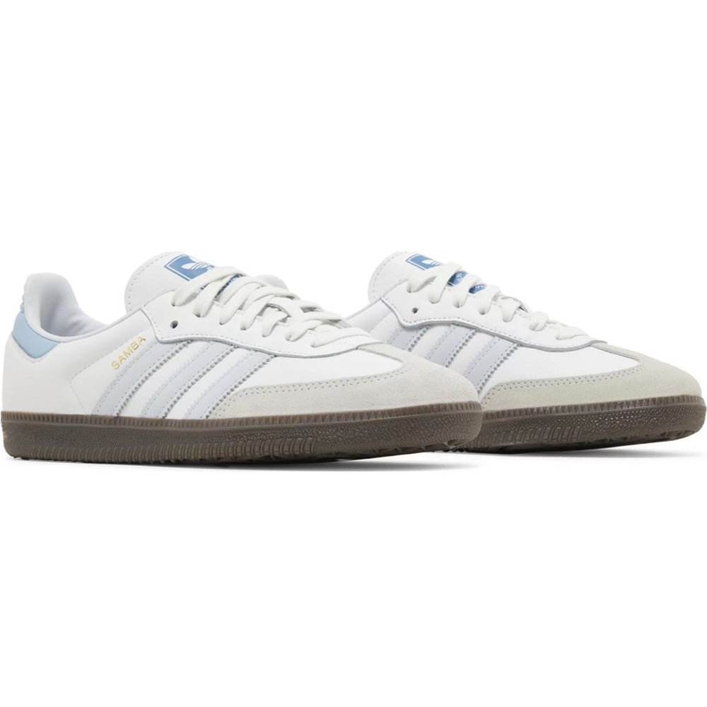 NWT / NIB Adidas Samba OG ‘White Halo Blue’ 7.5 M